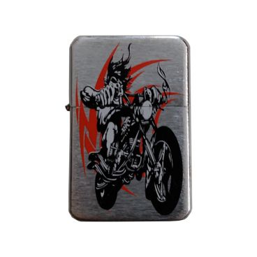 Benzin Feuerzeug Metall Biker Orange Benzin Feuerzeug Metall Biker Orange