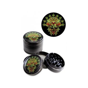 Grinder Leaf Skull 4-teilig Schwarz Grinder Leaf Skull 4-teilig Schwarz