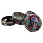 Grinder 4-teilig Champ High Mexican Skull Pink Flower 40mm